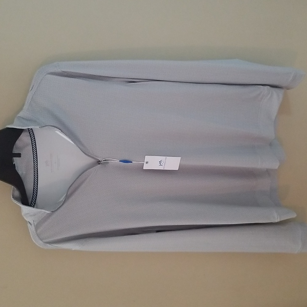 Southern Tide Steel Grey Q-zip NWT